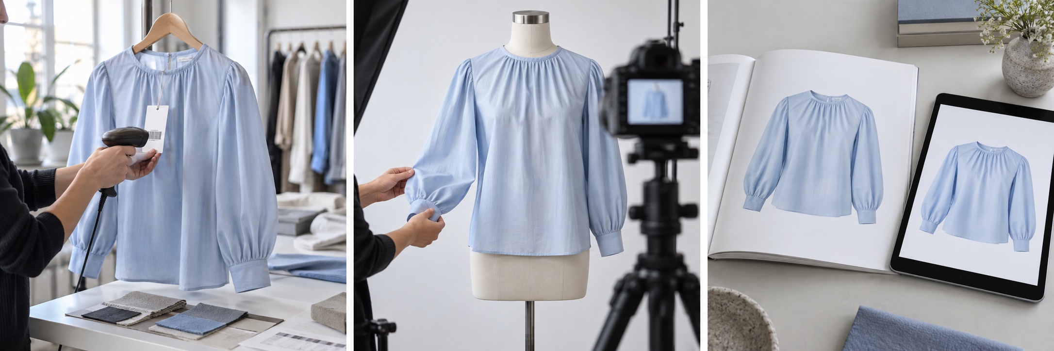 Artikel mit Etikett wird im Fashion-Sortiment erfasst.