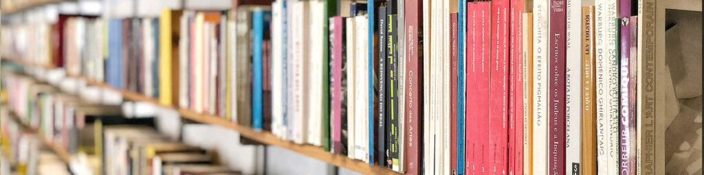 Regal mit verschiedenen Büchern als Headerbild