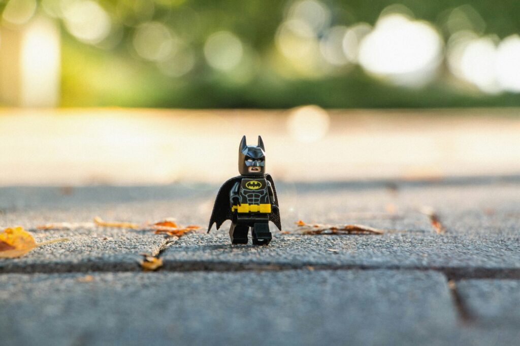 Photo of Batman as a Lego figure as a symbolic image for the blog article "PIM vs PLM"