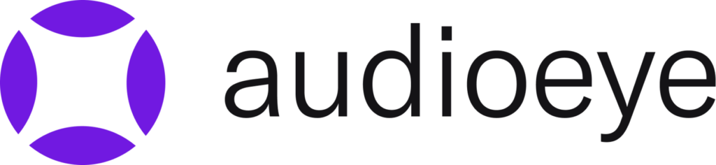 Logo of AudioEye as an evaluation tool for digital accessibility