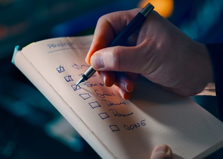 PIM-Validierung — Project checklist planning