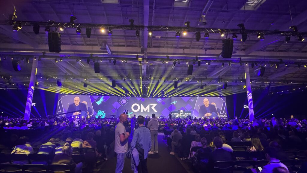 Hauptbühne beim OMR Festival 2026 vor vollem Saal