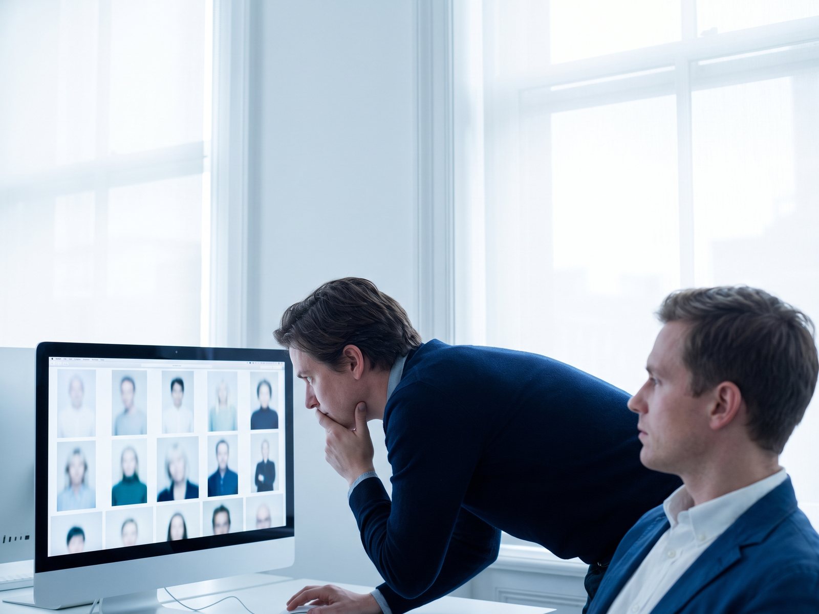Porträtfotos automatisch nach Personen gruppiert