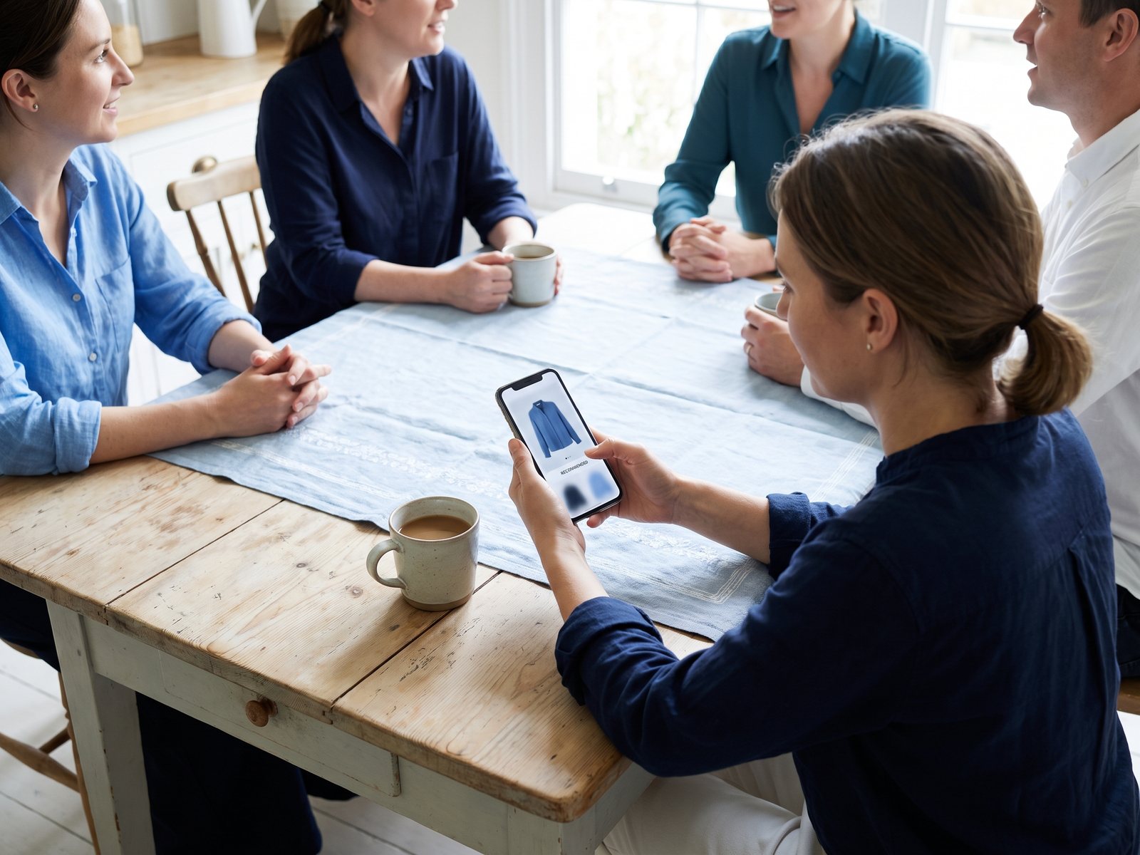 Personalised product recommendation on a smartphone
