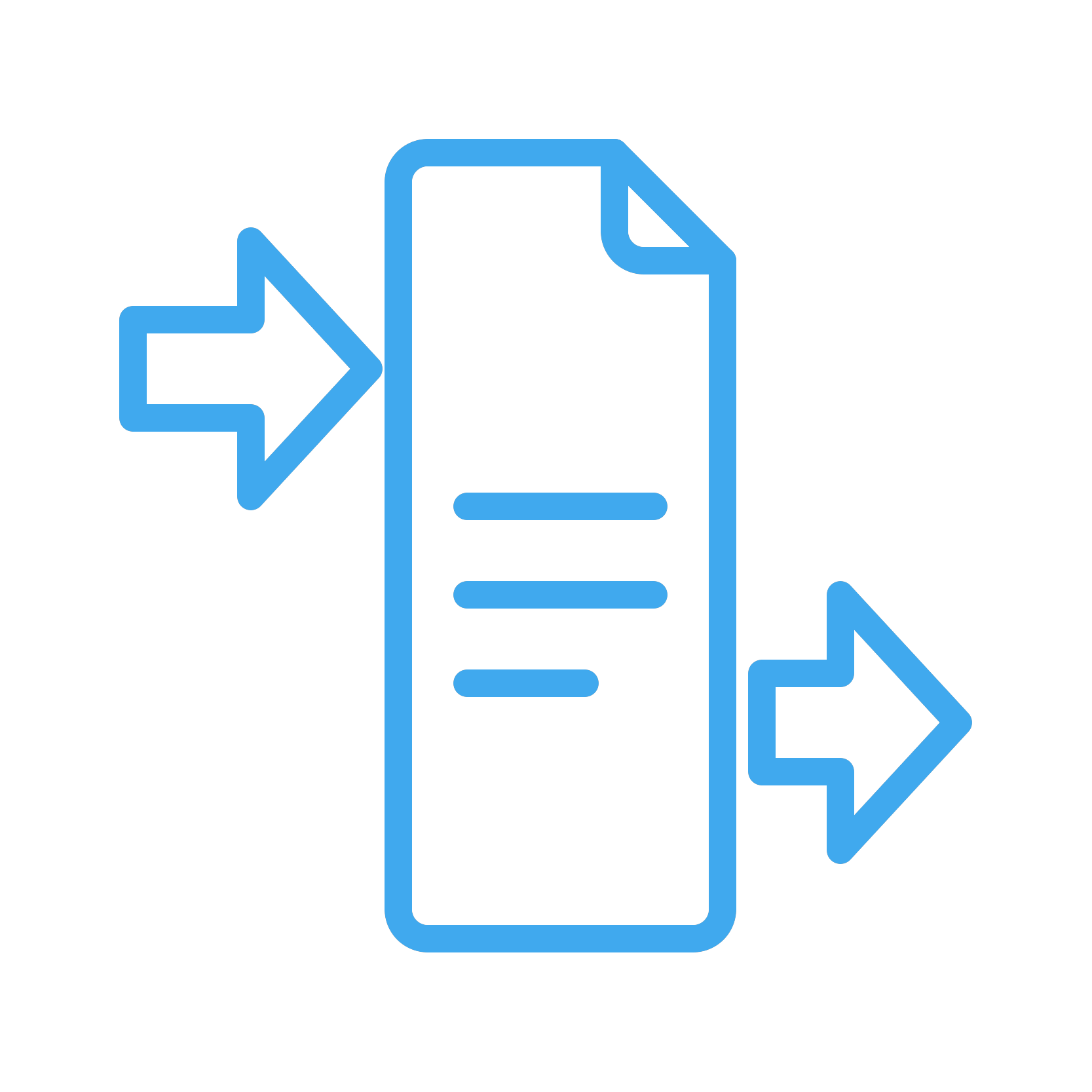 Blaues Icon für OMN EAI