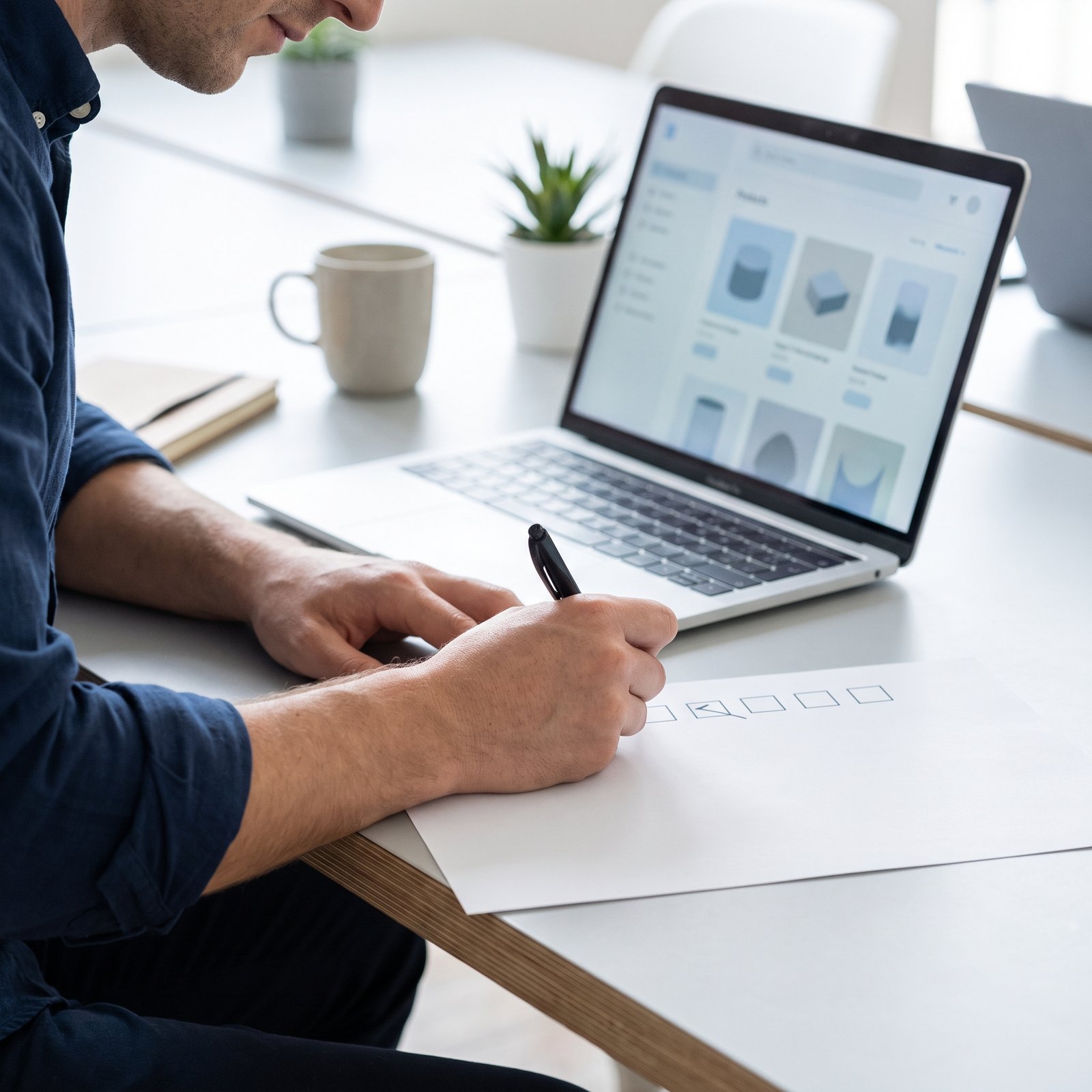 Checkliste für die Customer Journey am Schreibtisch