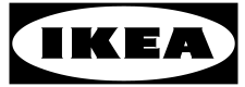 Logo von IKEA in schwarz