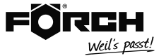 Logo von Förch in schwarz