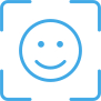 Blue icon for AI Face