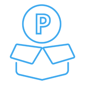 blaues Icon für OMN PIM