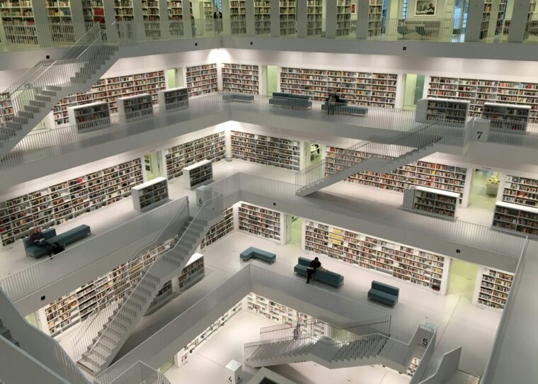 Foto von der Stuttgarter Bibliothek