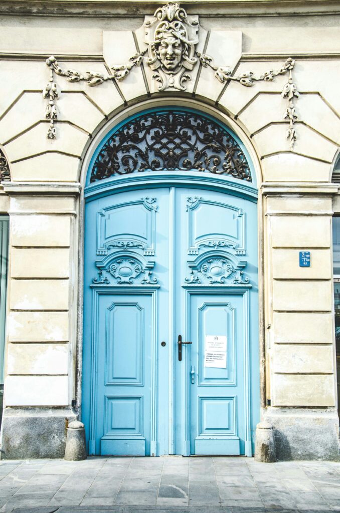 blaue Tür