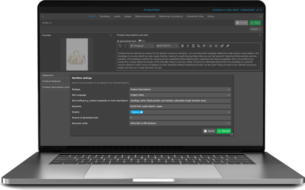 Screen apollon PIM AI Text EN