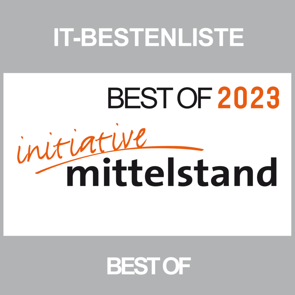 Siegel Best of 2023 von initiative mittelstand
