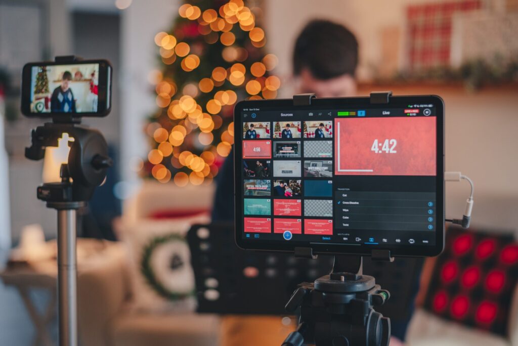 Videoaufnahme für Social Selling