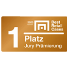 Siegel 1. Platz Best Retail Cases